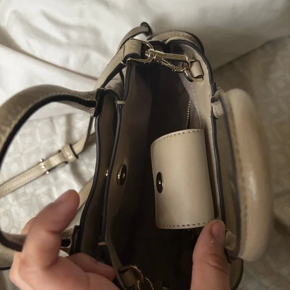 kate spade Pebbled Leather Satchel - Beige - Picture 2 of 2